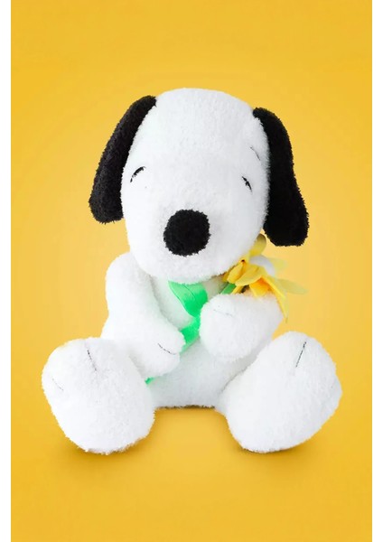 Snoopy Lisanslı Çiçekli Peluş Oyuncak (30CM)
