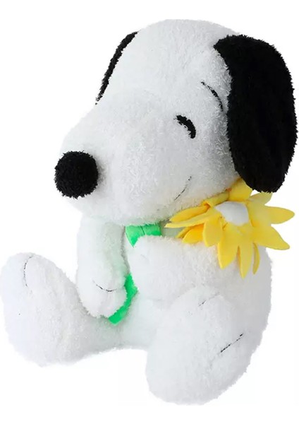 Snoopy Lisanslı Çiçekli Peluş Oyuncak (30CM)
