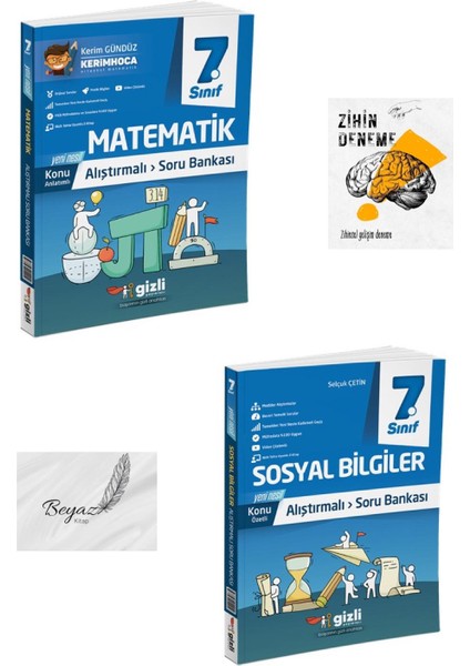 Gizli 7.sınıf Alıştırmalı Matematik Sosyal Bilgiler Soru Bankası Zihin Deneme