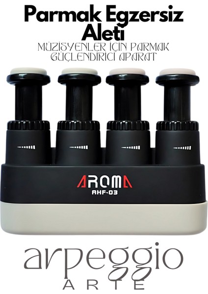 Aroma | Parmak Egzersiz Aleti – Gitar Pratiği ve El Kas Gücü Için Trainer |parmak Kası Geliştirici |guitar Practice Tool - Arpeggio Arte