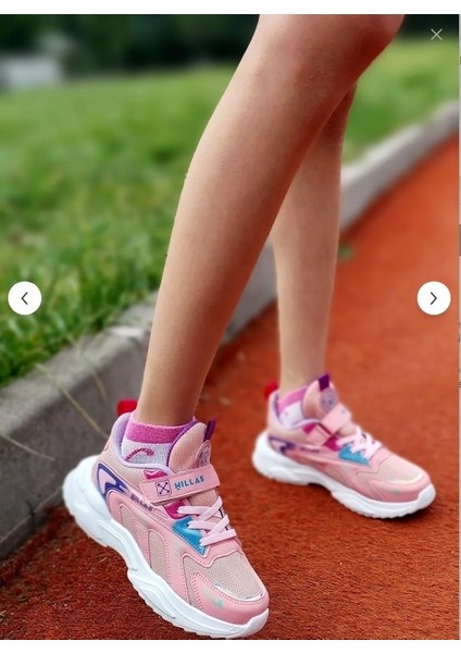 Unisex Erkek Çocuk Kız Çocuk Cırt Cırtlı Yumuşak Hafif Rahat Taban Sneaker Spor Ayakkabı
