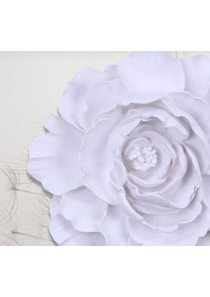 Lotus Dekoratif Duvar Masa Çiçeği Beyaz modelleri