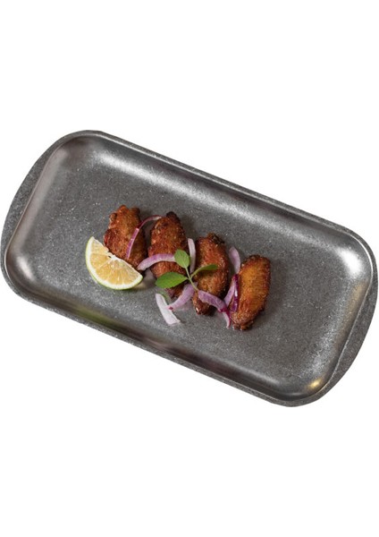 Açık Büfe Retro Sunum Tabağı 37*20 cm