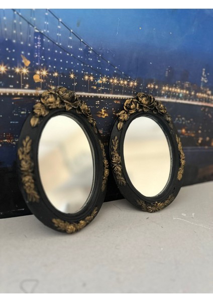 Dekoratif Duvar Masa Ayna 2li 22CM