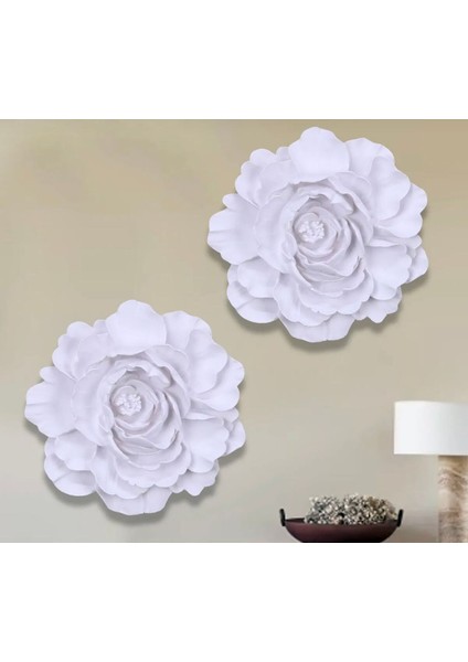 Lotus Dekoratif Duvar Masa Çiçeği Beyaz fırsatları