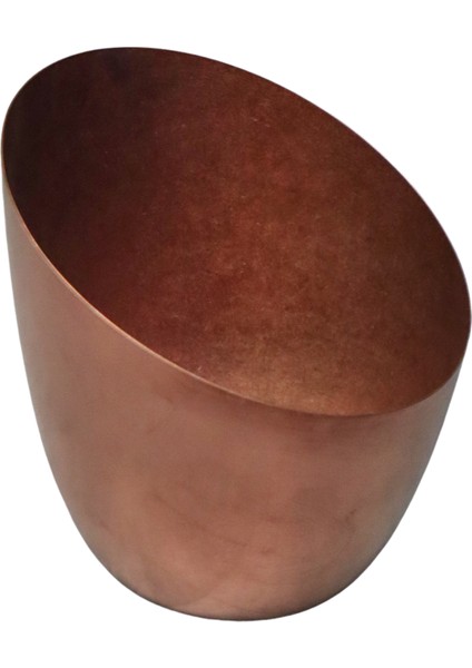 Açık Büfe Retro Sunum Tabağı Bakır 13*14 cm