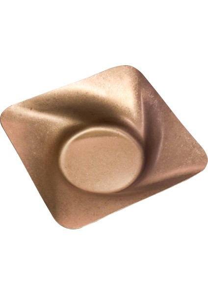 Açık Büfe Retro Sunum Tabağı Bakır 25*25 cm