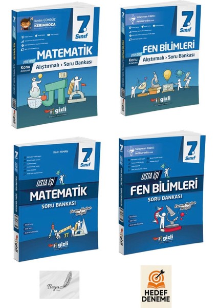 Gizli 7.sınıf Alıştırmalı Matematik Fen Bilimleri Usta Işi Matematik Fen Bilimleri Soru Bankası Zihin Deneme