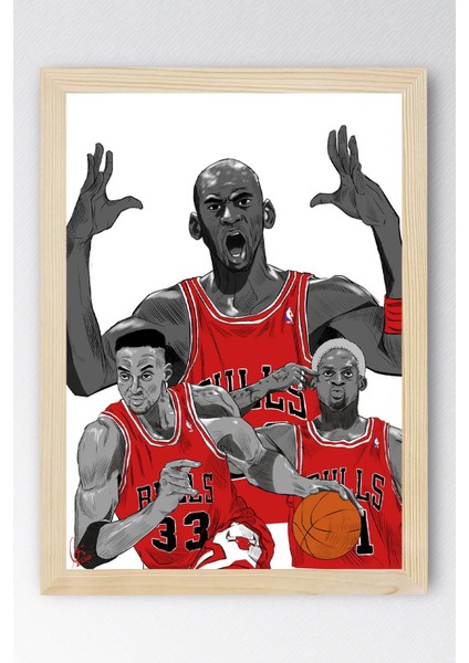 Michael Jordan Çerçeveli Tablo - Basketbol Nba Posteri Tablo