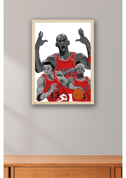 Michael Jordan Çerçeveli Tablo - Basketbol Nba Posteri Tablo fiyatları