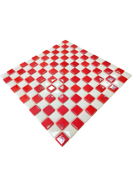 Mutfak Tezgah Arası, Havuz, Banyo, Sauna, Spa, Iç ve Dış Dekorasyonda Tüm Yüzeyler Için, 25X25mm. Milli Takımlar - Damalı, 31.5X31.5CM. Fileli Cam Mozaik. (10 File Karo = 1 M2 Fiyatıdır ) modelleri