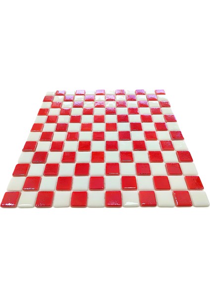 Mutfak Tezgah Arası, Havuz, Banyo, Sauna, Spa, Iç ve Dış Dekorasyonda Tüm Yüzeyler Için, 25X25mm. Milli Takımlar - Damalı, 31.5X31.5CM. Fileli Cam Mozaik. (10 File Karo = 1 M2 Fiyatıdır ) fırsatları