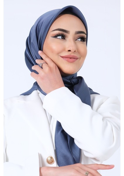 Indigo Harem Scarf Kristal Saten Eşarp fırsatları