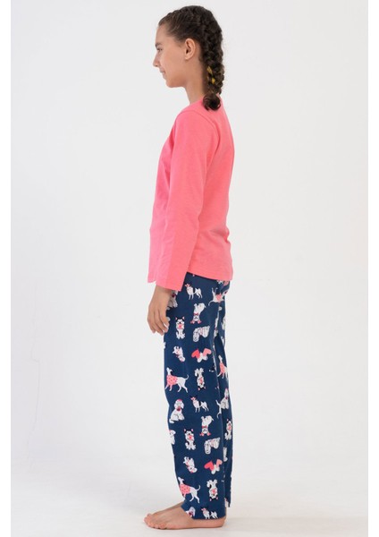 Pamuklu Kız Çocuk Uzun Kol Pijama Takım(7-8/13-14) , 405064 fiyatları