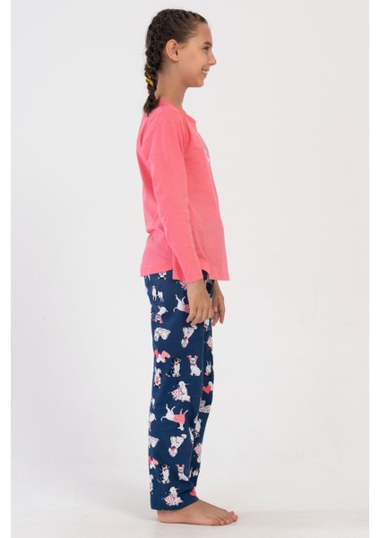Pamuklu Kız Çocuk Uzun Kol Pijama Takım(7-8/13-14) , 405064 modelleri