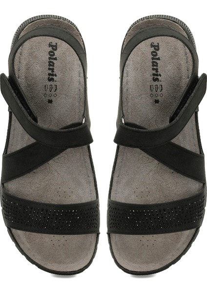 167004.Z5FX Siyah Kadın Düz Sandalet fırsatları