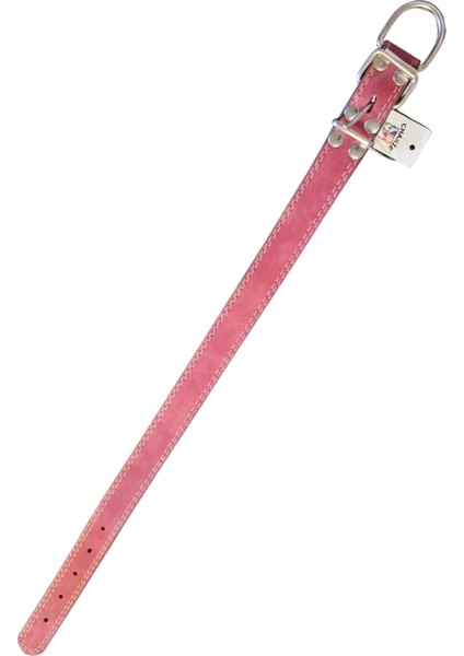 Emitasyon Köpek Tasması Kırmızı En 3 cm Boy 45-57 cm
