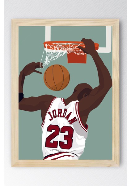 Michael Jordan Çerçeveli Tablo - Basketbol Nba Posteri Tablo