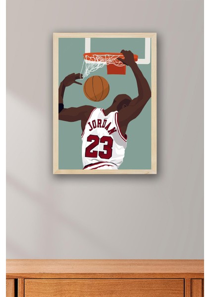 Michael Jordan Çerçeveli Tablo - Basketbol Nba Posteri Tablo fiyatları