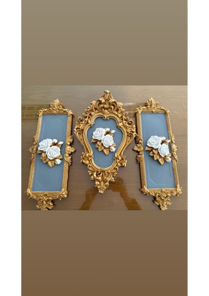 Duvar Dekorasyon Tablo ,çerçeveli Dekoratif Tablo 3 Lü Set ,