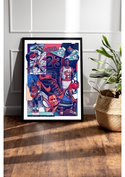 Michael Jordan Çerçeveli Tablo - Basketbol Nba Posteri Tablo fiyatları