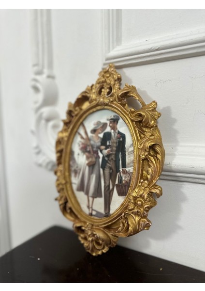 Özel Tasarım El Yapımı Vintage Tarzı Tablo 26CM fırsatları