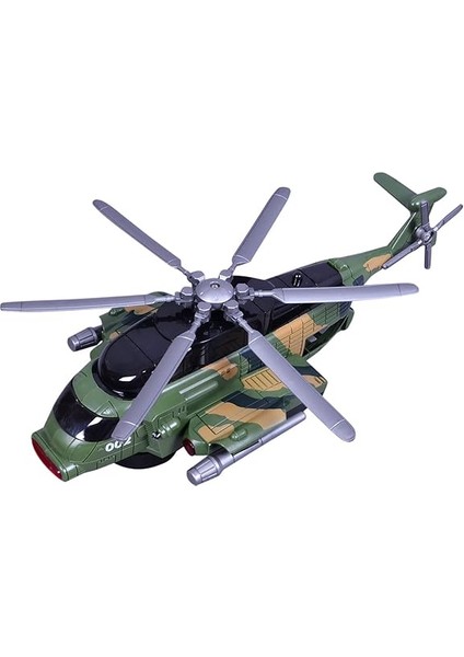Pilli Çarp Dön Askeri Helikopter Işıklı Sesli