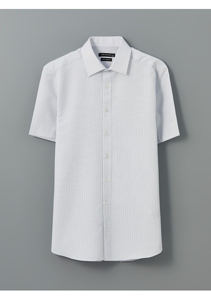 Yeni Sezon Regular Fit Kisa Kollu Erkek Gomlek - S5IA74Z8