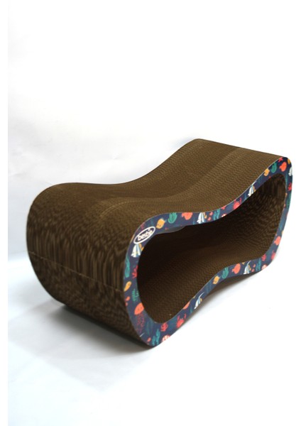 Kedi Tırmalama Kanepesi Karton Kedi Tırmalama Yatay Tırmalama- Large (59X24X26 Cm)- Balıklı Desen fiyatları
