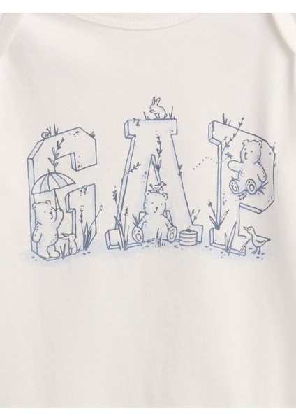 Bebek Beyaz Baby Gap Logo Bodysuit fiyatları