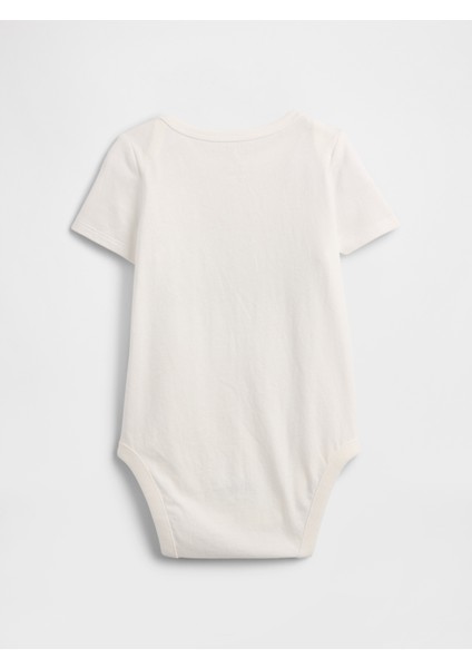 Bebek Beyaz Baby Gap Logo Bodysuit modelleri