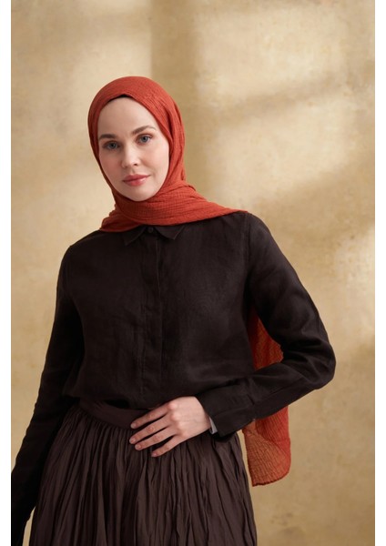 Kiremit Armanda Müslin Şal 3351