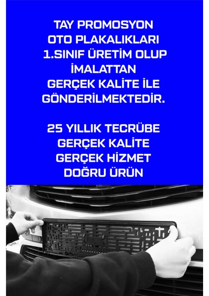 Chery Logo Baskılı Sallanma Önleyici Aparatlı Oto Plakalık Ses Yapmaz 2 Adet indirimleri