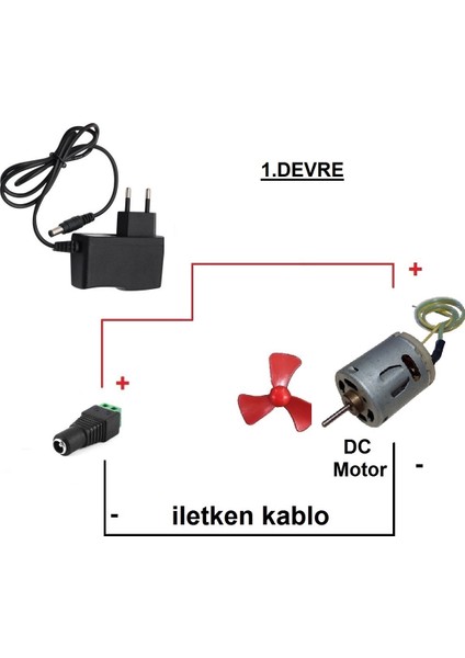 Kutulu 6 In 1 Motor ve Lamba Deney Seti (6 Devre) - Öğrenci Elektrik Devresi fiyatları