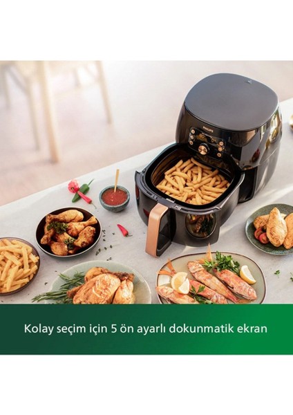 HD9867 Super Set Premium Xxl 7,3 Litre Airfryer & Fritöz + Mutfak Tartısı
