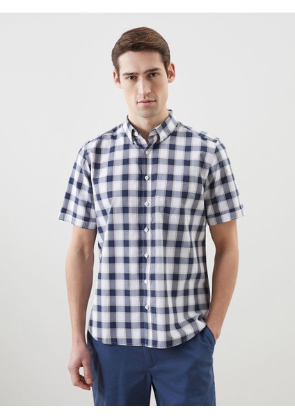 Yeni Sezon Regular Fit Armurlu Cepli Erkek Gomlek - S5JO87Z8