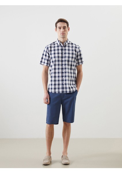 Yeni Sezon Regular Fit Armurlu Cepli Erkek Gomlek - S5JO87Z8