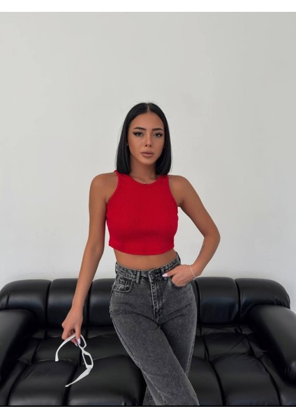 Yuvarlak Yaka Crop