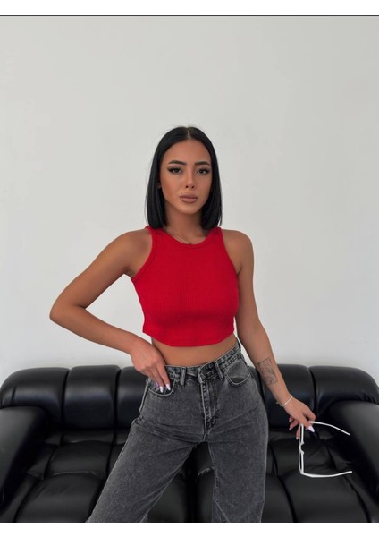 Yuvarlak Yaka Crop