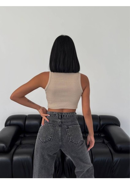 Yuvarlak Yaka Crop