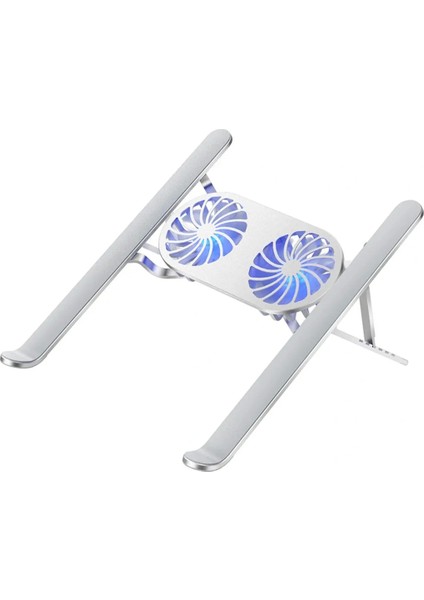 Çift Fanlı Taşınabilir Alüminyum Notebook Soğutucu Stand (5047)