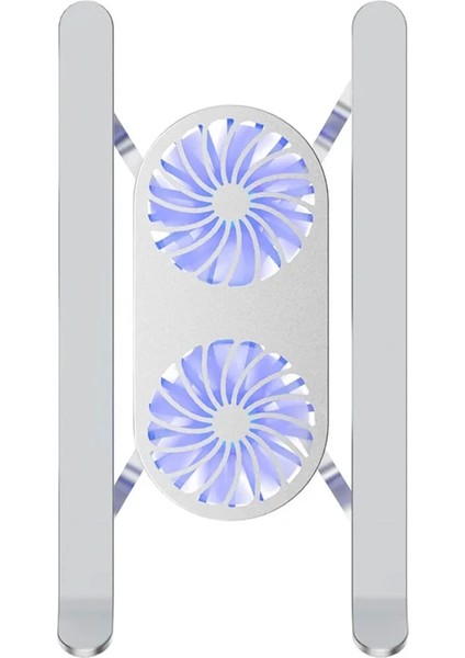 Çift Fanlı Taşınabilir Alüminyum Notebook Soğutucu Stand (5047)