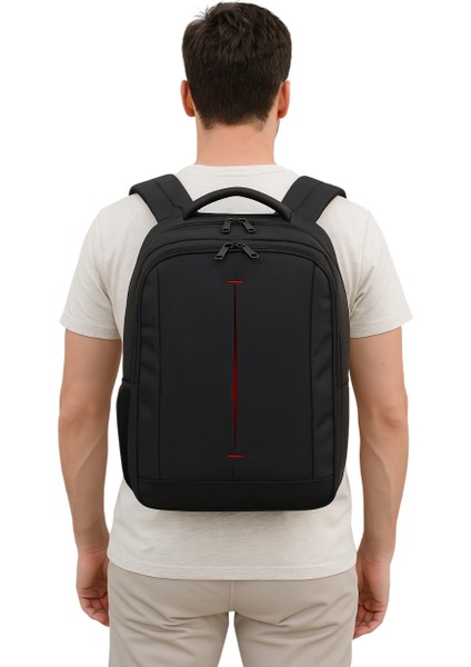 Sırt Çanta 17.3''inç Laptop Bölmeli Siyah Unisex fiyatları