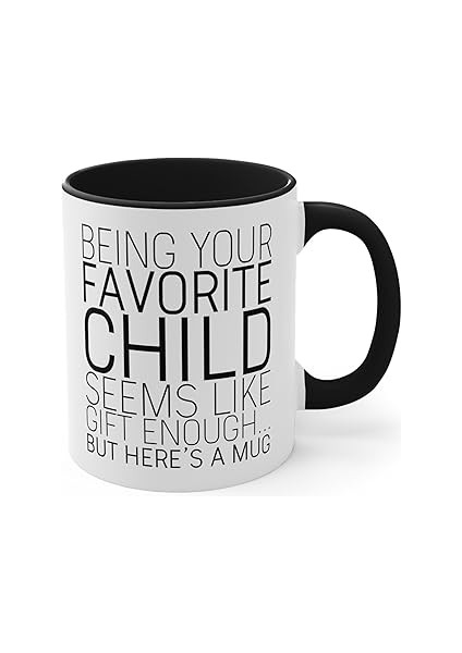 Print Dore Best Mom & Dad Gifts | Being Your Favorite Child Funny Coffee Mug | Dad Christmas Gifts,