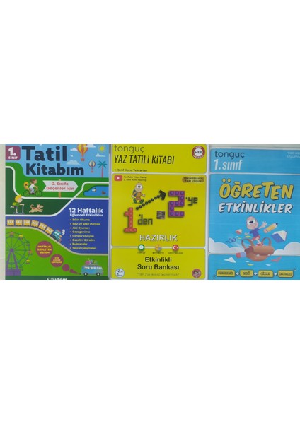1'den 2'ye Hazırlık Kitabı+Öğreten Etkinlikler +Tudem1. Sınıf Tatil Kitabı 2. Sınıfa Geçenler Için