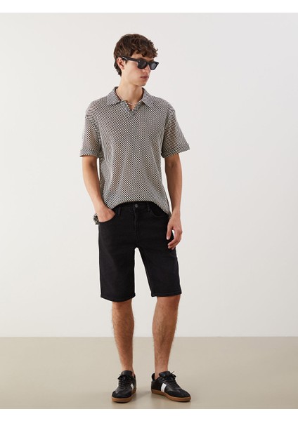 Yeni Sezon Slim Fit Erkek Jean Sort - S5KA14Z8
