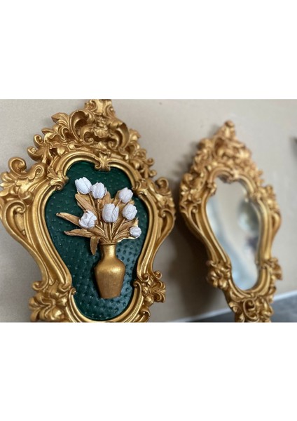 Çiçek ve Ayna 2li Set 42CM fırsatları