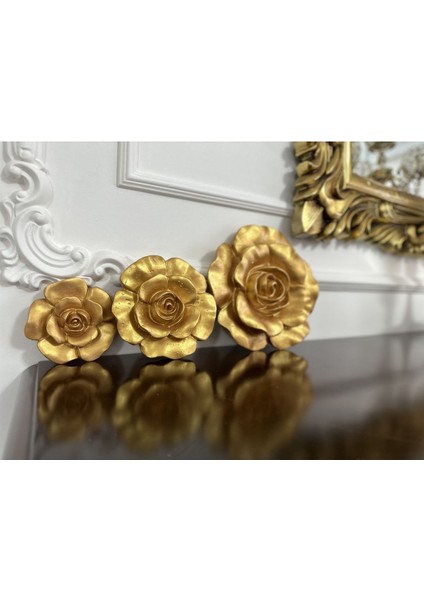 Gold Duvar Gülü , Dekoratif Masa Duvar Süsü indirimleri