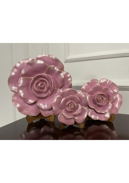 Duvar Gülü Dekoratif 3 Lü Duvar Gülü Sedefli fiyatları