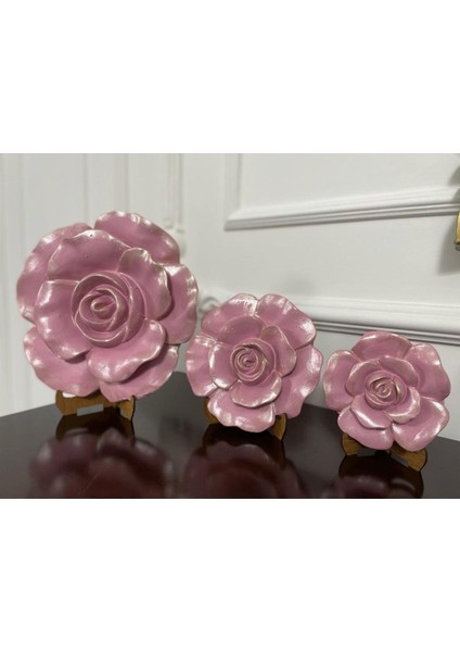 Duvar Gülü Dekoratif 3 Lü Duvar Gülü Sedefli fırsatları